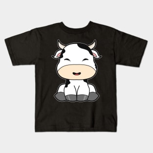 Cute Baby Cow Comic Kids T-Shirt